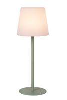 Lucide TYON - Oplaadbare Tafellamp Binnen/Buiten - Accu/Batterij - LED Dimb. - 1x2W 2700K - IP65 - Groen