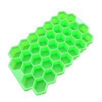 2 stuks 37 rasters ijsblokjes honingraat ijs maker formulier DIY Mould popsicle mallen yoghurt Ijsbak koelkast behandelt vriezer (groen)