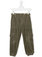 Brunello Cucinelli Kids pantalon fuselé en velours côtelé - Vert