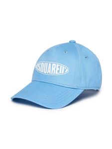 DSQUARED2 KIDS casquette à logo imprimé - Bleu