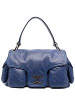 CHANEL Pre-Owned grand sac à main à matelassage losanges (2009-2010) - Violet - thumbnail