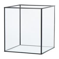 Deco box groot - zwart - 20x16x16 cm