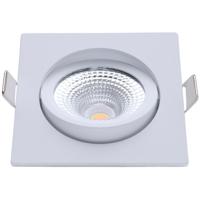 EcoDim LED Inbouwspot Vierkant 5W IP54 Dimbaar Warm Wit 2000K-3000K