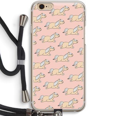 Ponys: iPhone 6 / 6S Transparant Hoesje met koord