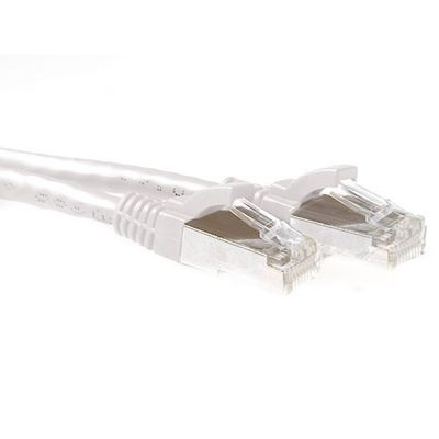 ACT FB6400 SFTP CAT6A Patchkabel Snagless | RJ45 Connectoren | Wit | 50 cm