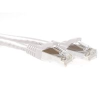 ACT FB6400 SFTP CAT6A Patchkabel Snagless | RJ45 Connectoren | Wit | 50 cm