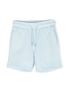 Calvin Klein Kids short à logo brodé - Bleu