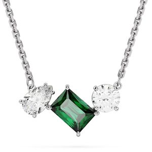 Swarovski 5668278 Ketting Mesmera zilverkleurig-groen-wit 38-45 cm