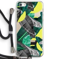 Fantasie jungle: iPhone 5 / 5S / SE Transparant Hoesje met koord