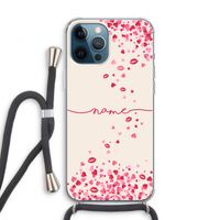 Hartjes en kusjes: iPhone 12 Pro Transparant Hoesje met koord