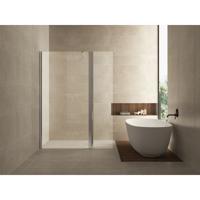 Wiesbaden Comfort Zijwand Draaibaar - 400x2000x10mm - NANO - Helder Glas/Chroom