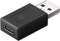 USB 3.2 GEN 1 (USB 3.0) Adapter - USB-C naar USB-A - 5Gbit/s - USB adapter - USB-C (M) naar USB-A (F) adapter - 5Gbit/s - GEN 1 - zwart - thumbnail