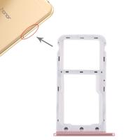 SIM-kaart lade + SIM-kaart lade/micro SD-kaart voor Huawei genieten 7 (roze)