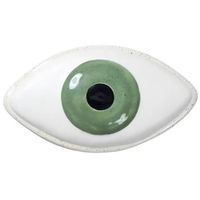 Doiy Opbergdoos Oog 24 Cm Keramiek Wit - thumbnail