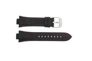 Horlogeband Lotus 15382-6 Leder Zwart 13mm