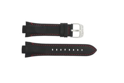 Horlogeband Lotus 15382-6 Leder Zwart 13mm