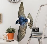 Muursticker geometrisch vliegende vogel Muursticker geometrisch vliegende vogel