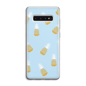 Ananasjes: Samsung Galaxy S10 4G Transparant Hoesje