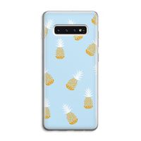 Ananasjes: Samsung Galaxy S10 4G Transparant Hoesje