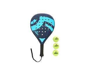 CRIVIT Padelracketset (Blauw/zwart)