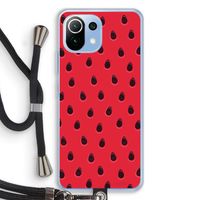 Watermelon: Xiaomi Mi 11 Lite Transparant Hoesje met koord