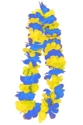 Hawaiikrans Blauw/Geel