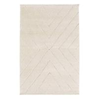 sweeek - Crème interieur tapijt met licht reliëf