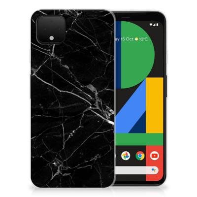 Google Pixel 4 XL | TPU | Siliconen hoesje | Marmer Zwart - Origineel Cadeau Vader