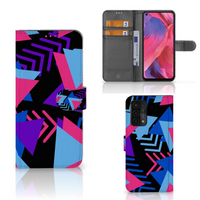 OPPO A54 5G | A74 5G | A93 5G Book Case Funky Triangle - thumbnail