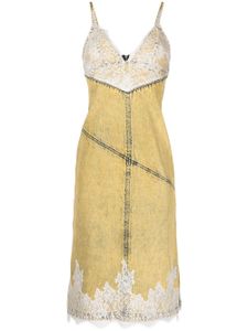 3.1 Phillip Lim robe à empiècement en dentelle - Jaune