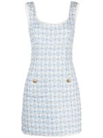 SANDRO metallic tweed minidress - Bleu - thumbnail