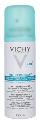 Vichy 48H Anti-Transpirant Anti-Traces Deo Spray Deodorant 125 ml