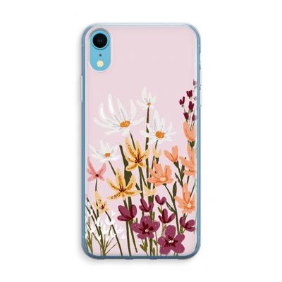 Painted wildflowers: iPhone XR Transparant Hoesje