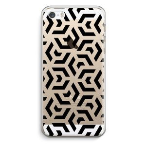 Crazy pattern: iPhone 5 / 5S / SE Transparant Hoesje