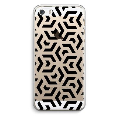 Crazy pattern: iPhone 5 / 5S / SE Transparant Hoesje