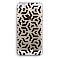 Crazy pattern: iPhone 5 / 5S / SE Transparant Hoesje