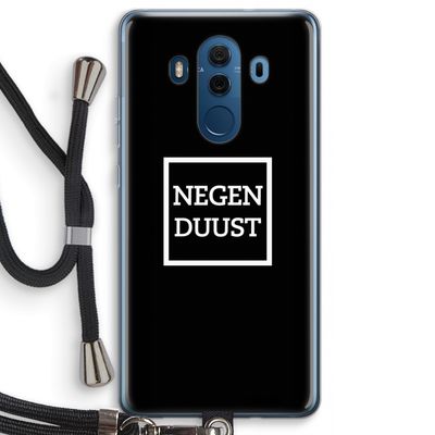 Negenduust black: Huawei Mate 10 Pro Transparant Hoesje met koord