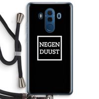 Negenduust black: Huawei Mate 10 Pro Transparant Hoesje met koord
