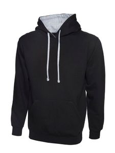 Uneek UC507 Contrast Hooded Sweatshirt