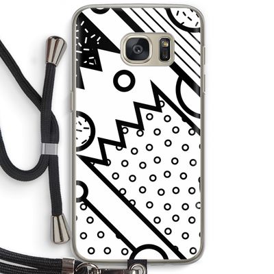 Pop Art #4: Samsung Galaxy S7 Transparant Hoesje met koord