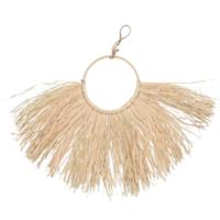 Daan Kromhout Wanddecoratie raffia boho naturel 62 cm | 10 stuks