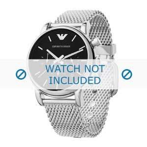 Horlogeband Armani AR1811 / AR1812 Mesh/Milanees Staal 20mm