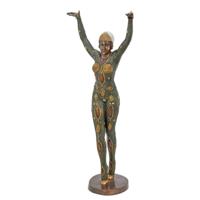 A BRONZE SCULPTURE CALLED " DOURGA" A BRONZE SCULPTURE CALLED " DOURGA"