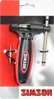 Simson Kettingpons de luxe universeel zwart/rood