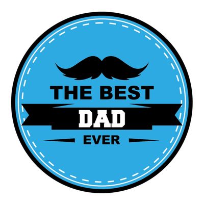 15x stuks Vaderdag bierviltjes the best dad ever onderzetters blauw