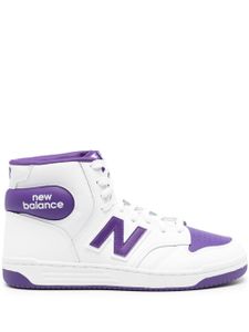 New Balance baskets montantes 480 en cuir - Blanc