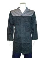 Bestex Stofjas drukkers katoen zwart/grijs m