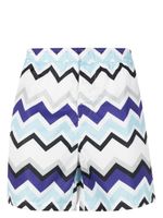 Missoni short de bain à motif zig-zag - Blanc