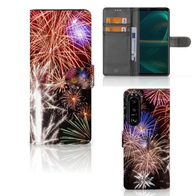 Sony Xperia 5III | Wallet Case | met Pasjes | Vuurwerk