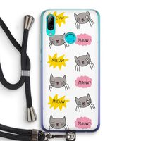 Meow: Huawei P Smart (2019) Transparant Hoesje met koord
